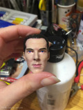 Maľba hlavy Sherlocka - asi finálna verzia... vyhladený zjav